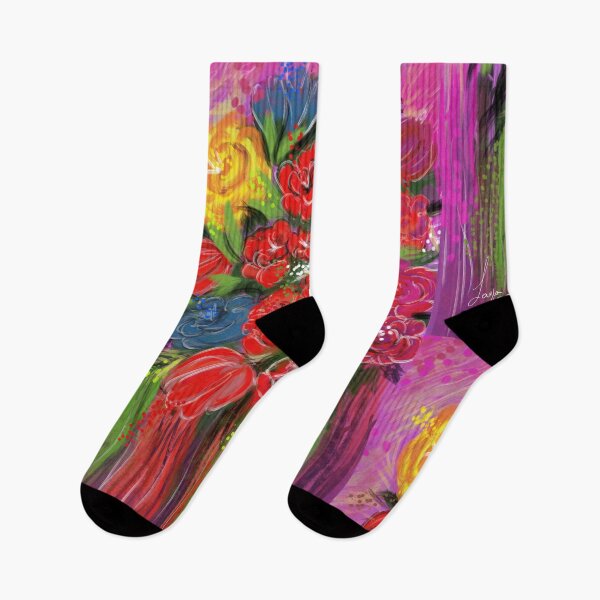 Item preview, Copy of Abstract Arcylic floral painting designed and sold by Layla Art.