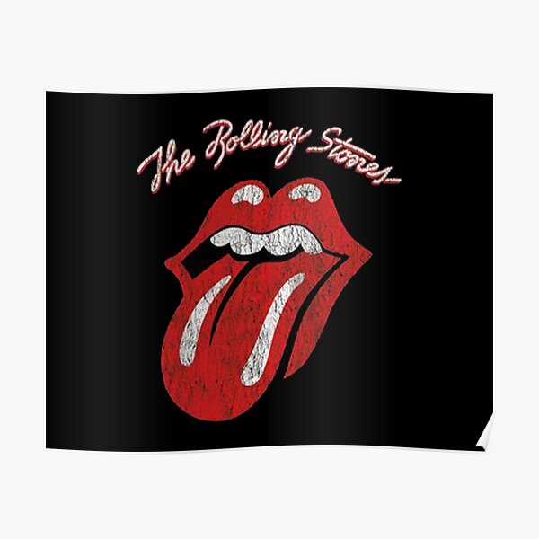 The stones Lips Poster