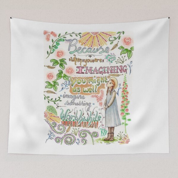 Item preview, Anne Of Green Gables Doddle Art designed and sold by LunaticArtWork.