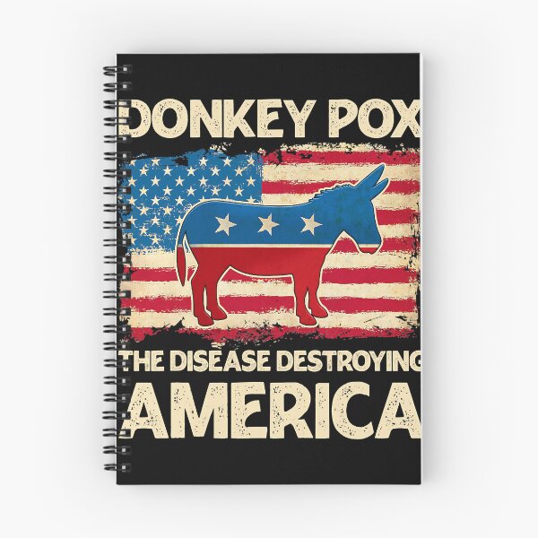 Item preview, Donkey Pox The Disease Destroying America Flag designed and sold by GunillaBlau.