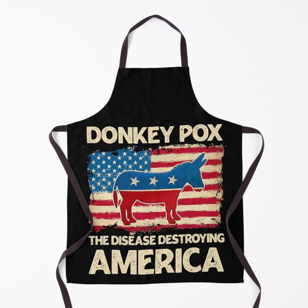 Item preview, Donkey Pox The Disease Destroying America Flag designed and sold by GunillaBlau.