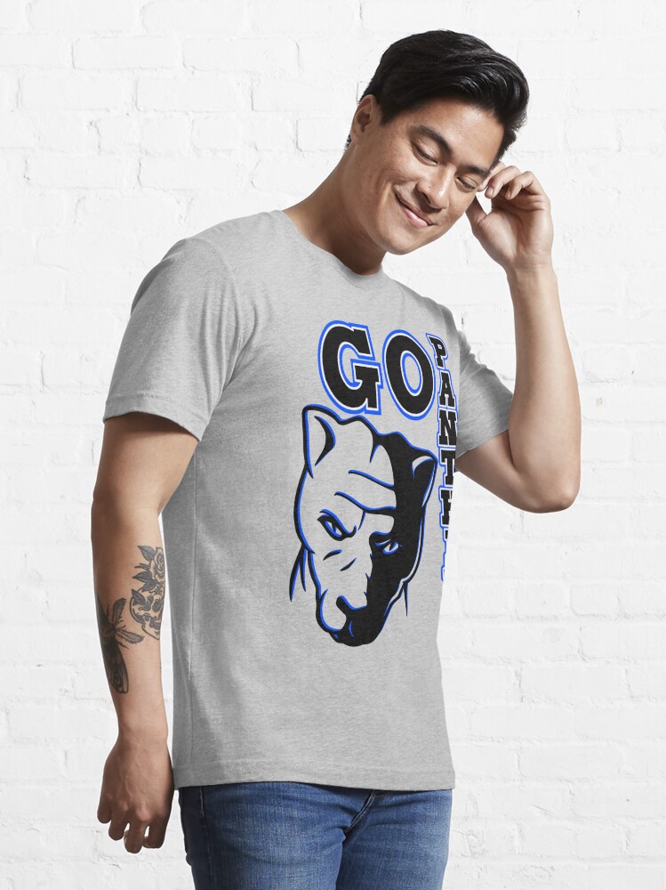 Go Panthers Sports Team Spirit Design in Black and Blue Kids T-Shirt for  Sale by Jamie Omahen