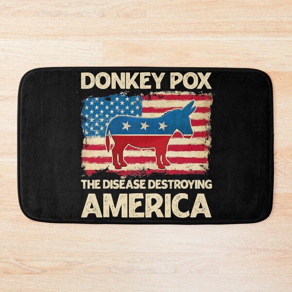 Item preview, Donkey Pox The Disease Destroying America Flag designed and sold by GunillaBlau.
