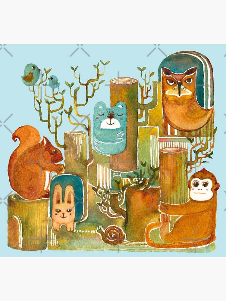 Animals in the Wood by whya