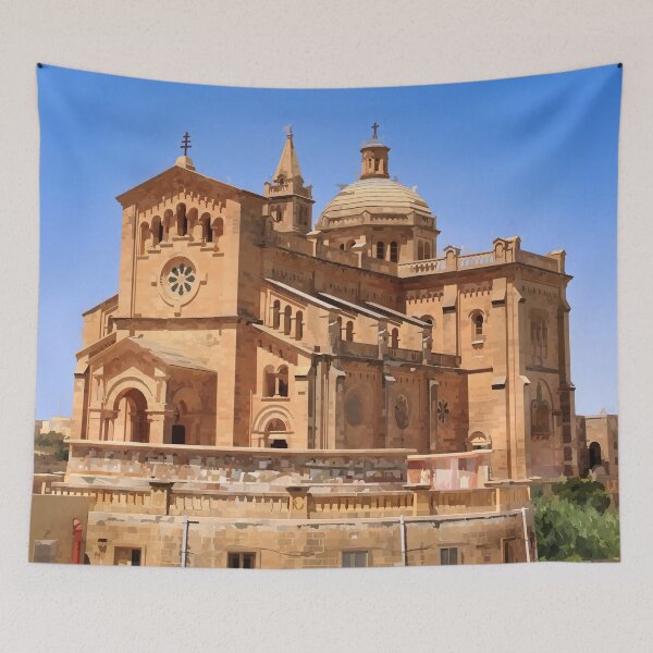 Item preview, Ta Pinu in Gozo - Watercolour Style designed and sold by WWWC2288.