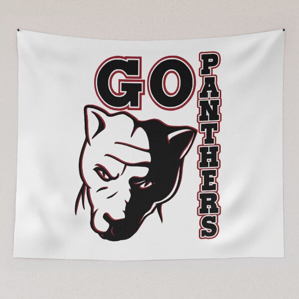Item preview, Go Panthers Sports Team Spirit Design in Black and Maroon designed and sold by jamie Omahen.