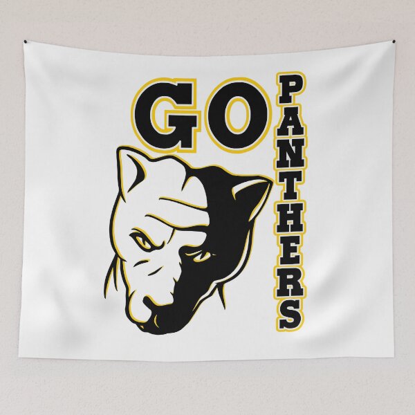 Item preview, Go Panthers Sports Team Spirit Design in Black and Gold designed and sold by jamie Omahen.