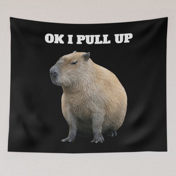 Artikelvorschau, Ok, ich ziehe Capybara hoch entworfen und verkauft von GunillaBlau.