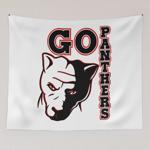 Item preview, Go Panthers Sports Team Spirit Design in Black and Red designed and sold by jamie Omahen.