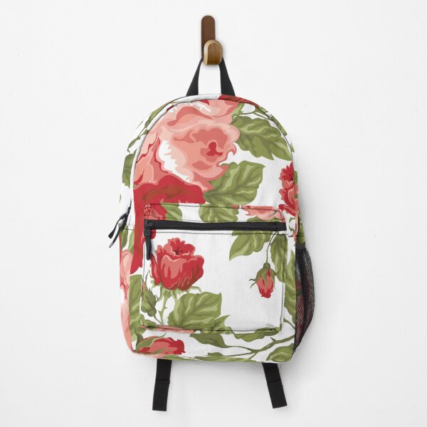 Item preview, Vintage Rose Flower And Leaves Pattern On White designed and sold by GraphicsClub.