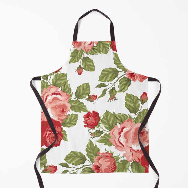 Item preview, Vintage Rose Flower And Leaves Pattern On White designed and sold by GraphicsClub.
