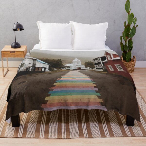 Item preview, Colorful Icelandic Village Path - Watercolour style designed and sold by WWWC2288.