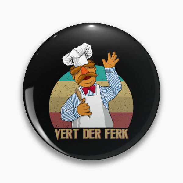 Item preview, Vert Der Ferk Chef Retro Gift Fan designed and sold by ManuelAlcala.