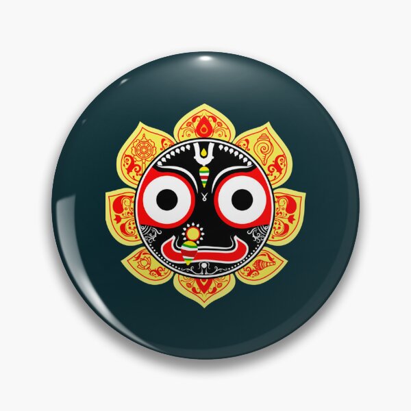 Item preview, Jagannath the lord of universe in Hinduism. Treditional art style of India known as pattachitra designed and sold by LittleYorkshire.