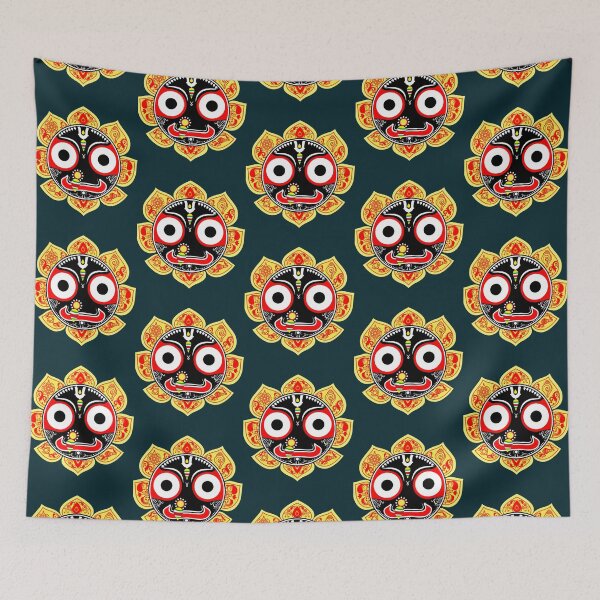 Item preview, Jagannath the lord of universe in Hinduism. Treditional art style of India known as pattachitra designed and sold by LittleYorkshire.