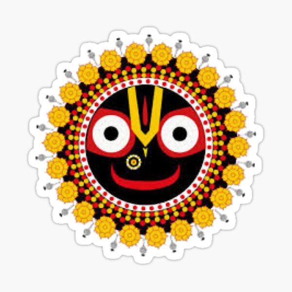 "Lord Jagannath " Sticker for Sale by LittleYorkshire Redbubble