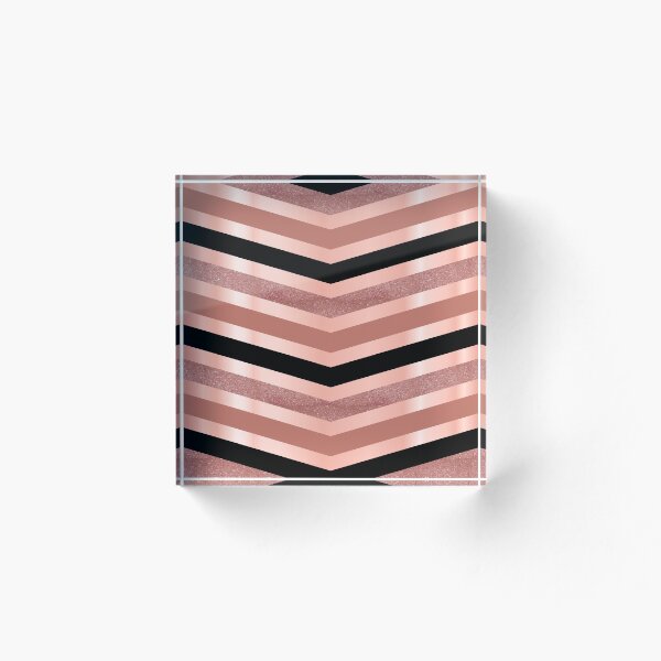 Item preview, Black and Rose Gold Chevron Pattern designed and sold by DonnaSiggy.