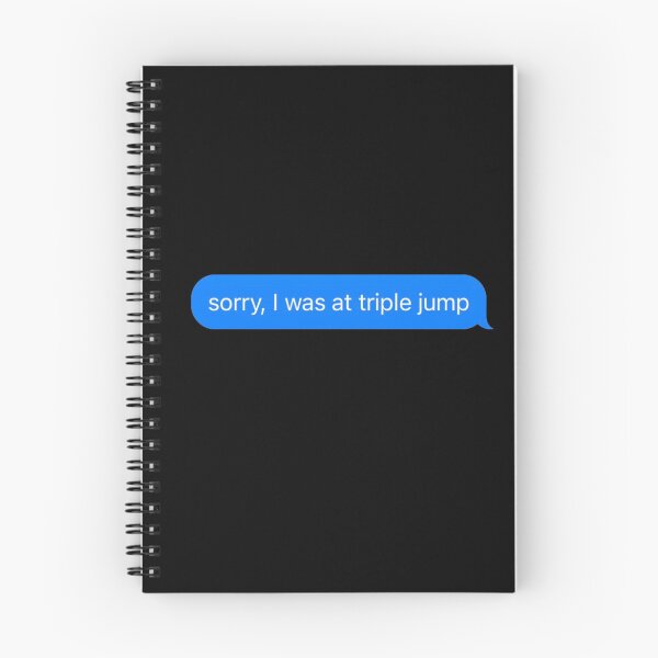 Item preview, Sorry I Was At Triple Jump Text Message Black - Funny Gym designed and sold by GymWearDepot.