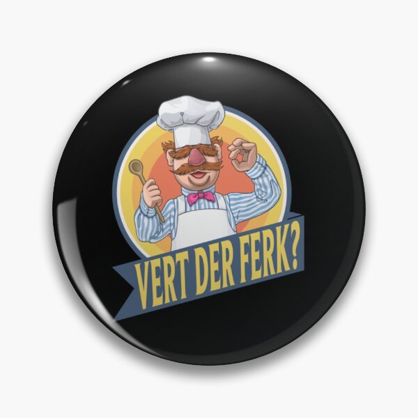 Item preview, Cute Funny Swedish Chef Knife Vert Der Ferk Mantul designed and sold by ManuelAlcala.