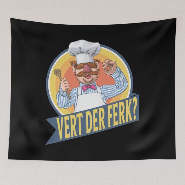 Item preview, Cute Funny Swedish Chef Knife Vert Der Ferk Mantul designed and sold by ManuelAlcala.