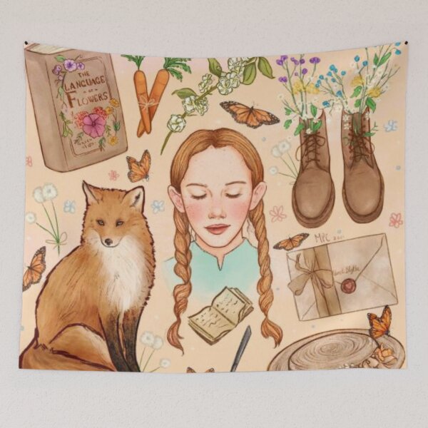 Item preview, Anne Of Green Gables Doddle Art designed and sold by LunaticArtWork.