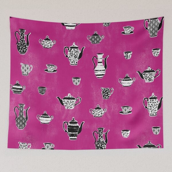 Item preview, Hot Pink Tea Party designed and sold by Carolina Diaz.