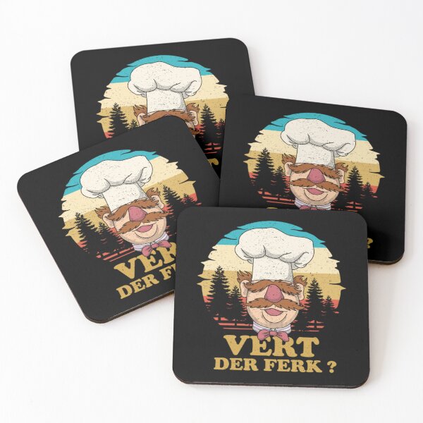 Item preview, Swedish Chef Knife Vert Der Ferk Retro Gift Fan designed and sold by ManuelAlcala.