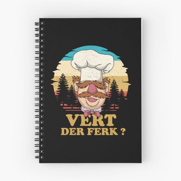 Item preview, Swedish Chef Knife Vert Der Ferk Retro Gift Fan designed and sold by ManuelAlcala.