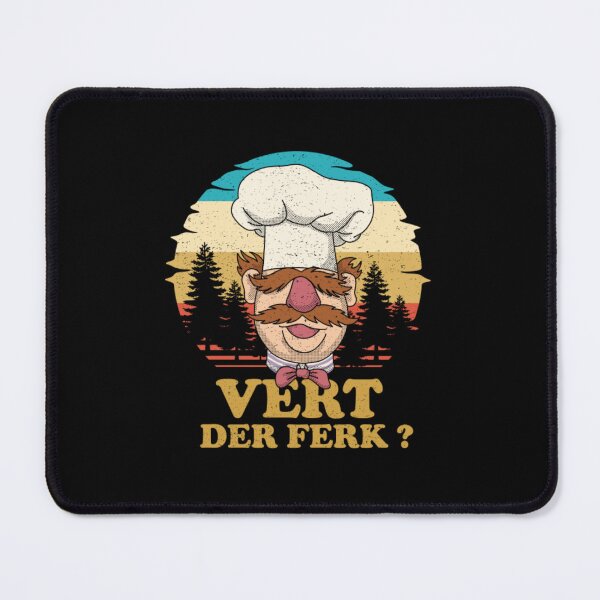 Item preview, Swedish Chef Knife Vert Der Ferk Retro Gift Fan designed and sold by ManuelAlcala.
