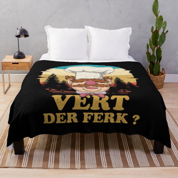 Item preview, Swedish Chef Knife Vert Der Ferk Retro Gift Fan designed and sold by ManuelAlcala.