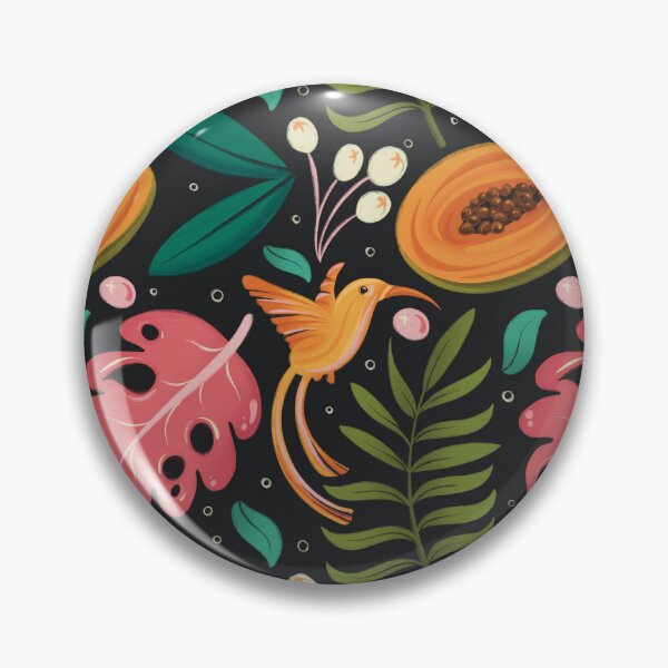 Item preview, Papaya Jungle Pattern designed and sold by Kaela Soltoff.