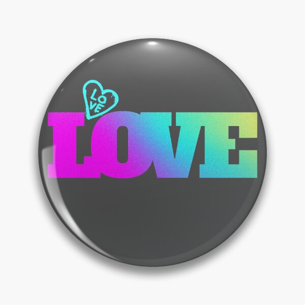 Item preview, love, love and heart, illustration with word love in bright colors and gradients. designed and sold by Malogue.