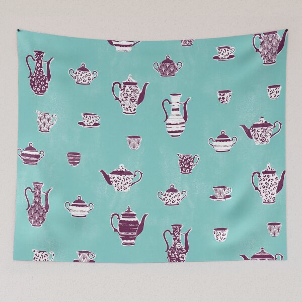 Item preview, Turquoise Tea Party designed and sold by Carolina Diaz.