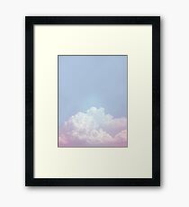 Dreamy Cotton Blue Sky Framed Print