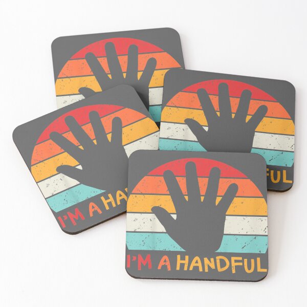 Item preview, I'm a Handful Five Year Old Vintage 5th Birthday Youth designed and sold by ridiqeqi.
