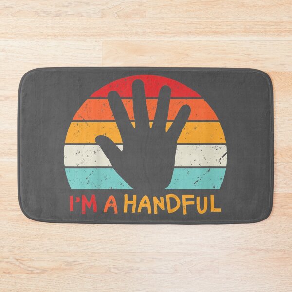 Item preview, I'm a Handful Five Year Old Vintage 5th Birthday Youth designed and sold by ridiqeqi.