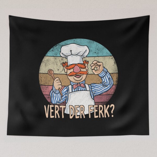 Item preview, Swedish Chef Knife Vert Der Ferk the swedish chef Retro designed and sold by ManuelAlcala.