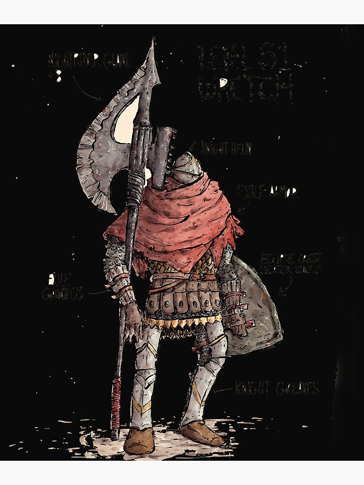 "Elden Ring Level 51 Wretch Sticker" Poster for Sale by Lemed36tea