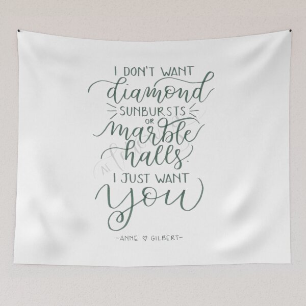 Item preview, Anne Of Green Gables Quotes I Want You designed and sold by LunaticArtWork.