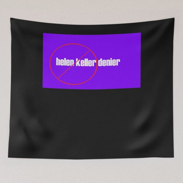 Item preview, hellen keller denier Sticker designed and sold by Lemed36tea.
