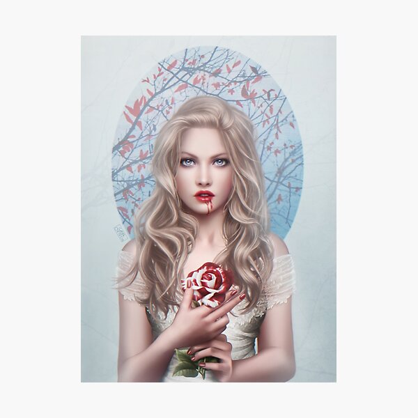 Blood rose Photographic Print