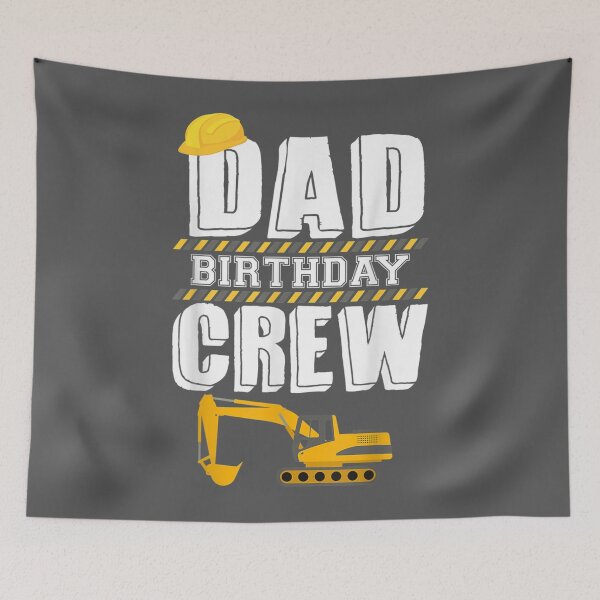 Item preview, Dad Birthday Crew Construction Worker Hosting Party designed and sold by ridiqeqi.