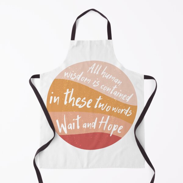 Item preview, Wait and Hope Count of Monte Cristo Quote designed and sold by cre8ivemango.