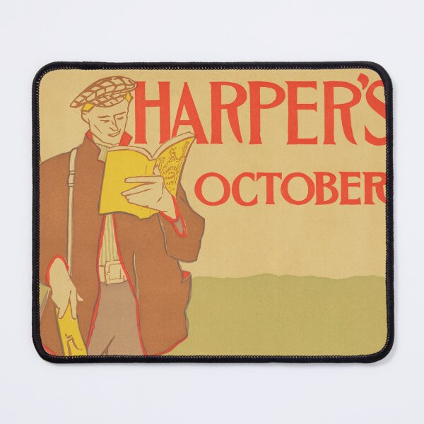 Item preview, HARPER'S OCTOBER 1895 Vintage US Magazine Advertisement Poster by Edward Penfield designed and sold by retroposters.