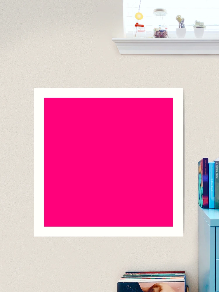 PLAIN SOLID Bright PINK -100 Bright PINK SHADES ON OZCUSHIONS ON ALL  PRODUCTS | Poster