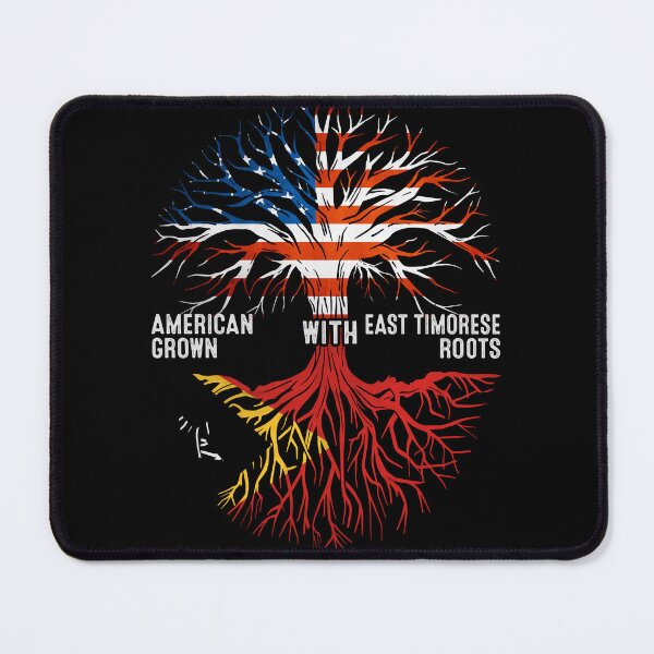 Item preview, American Grown With East Timorese Roots East Timor Flag designed and sold by MoHaCo.