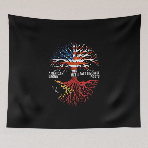 Item preview, American Grown With East Timorese Roots East Timor Flag designed and sold by MoHaCo.