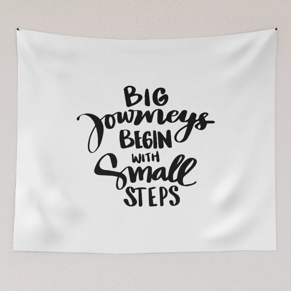 Item preview, Big Journey Begin with Small Steps designed and sold by PincraftArt.