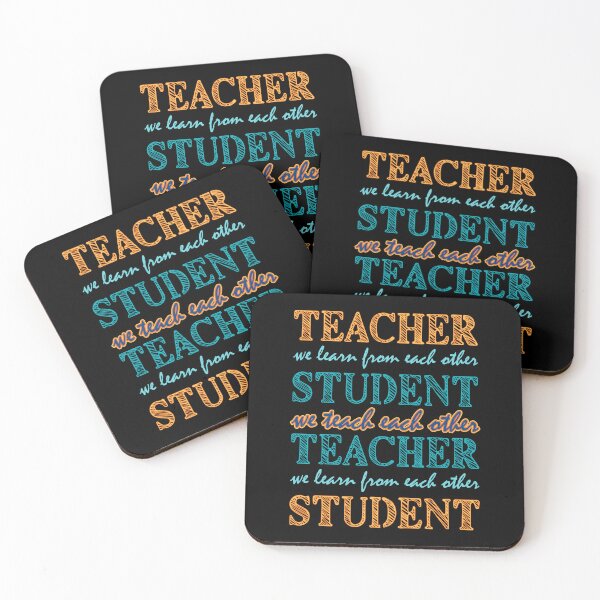 Item preview, Teacher Student - We Teach and Learn From Each Other, Summer Colors designed and sold by artfulnotebook.