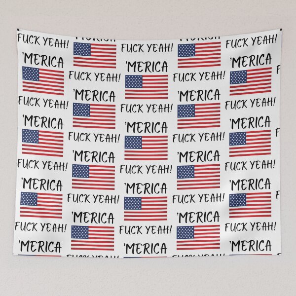 Item preview, Merica T shirt with American Flag   designed and sold by HappyJanDesign.